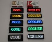 RGB Programmable Scrolling LED Sign , Rechargeable USB Flashing Electronic LED Name Badge