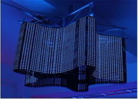 Fiber Optic Curtain OEM Flexible Led Curtain Screen With 4096Dots / M² Pixel Density Synchronization Control