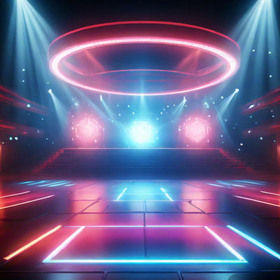 P2.3 Huur LED-vloerdisplay met hoge contrastverhouding en 14-20bits grijschaal voor uw evenement