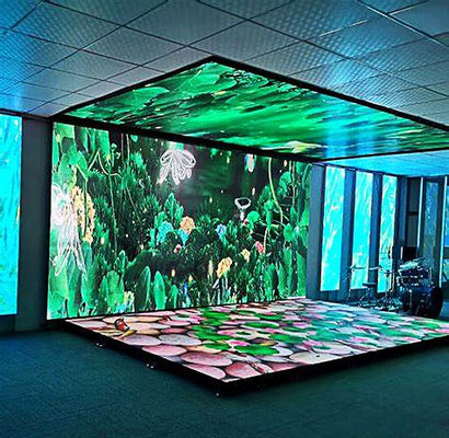 Aanpasbare kleurtemperatuur en gebogen sloten Verhuur LED-scherm 500*500mm/500*1000mm