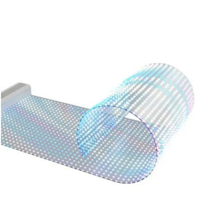 Volkleurig doorzichtig LED-scherm, zie door doorzichtig glas LED-schermwand